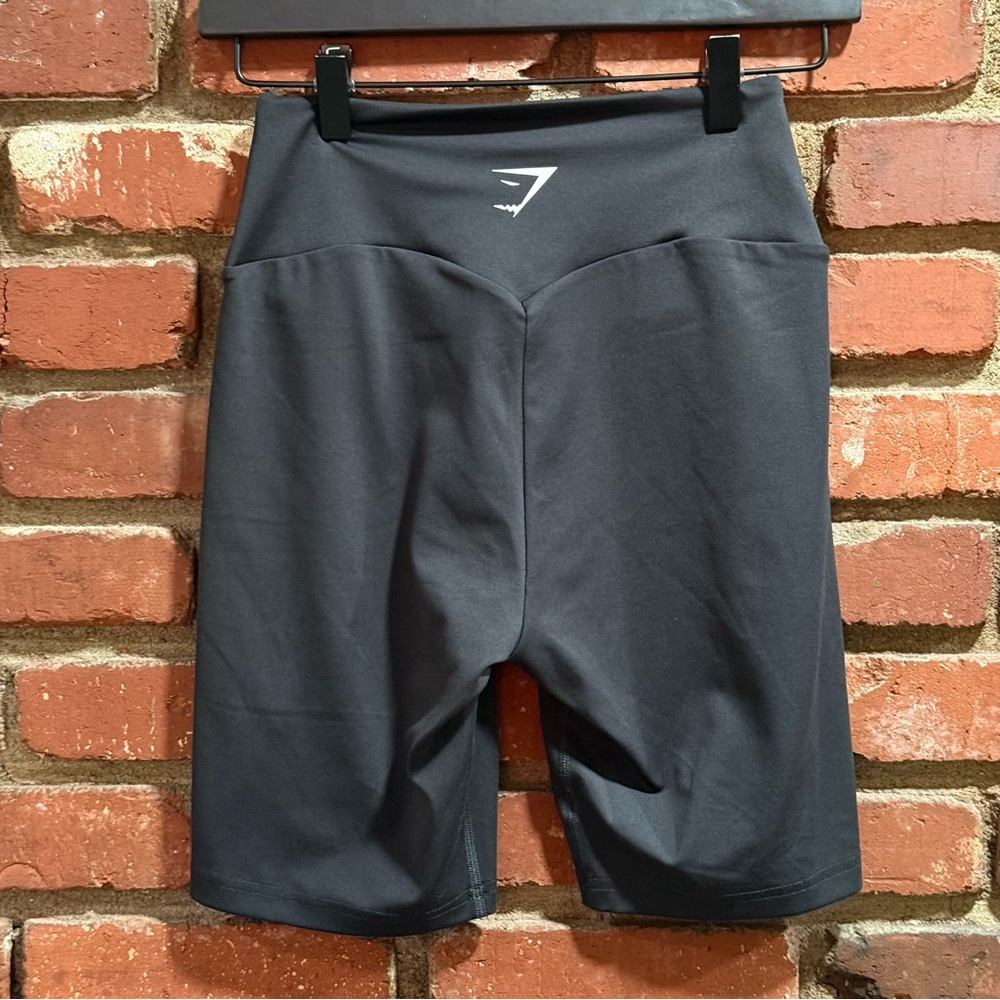Gymshark Black‎ Seamless Cycling Shorts High Waisted Athleisure Size Small - Picture 2 of 11